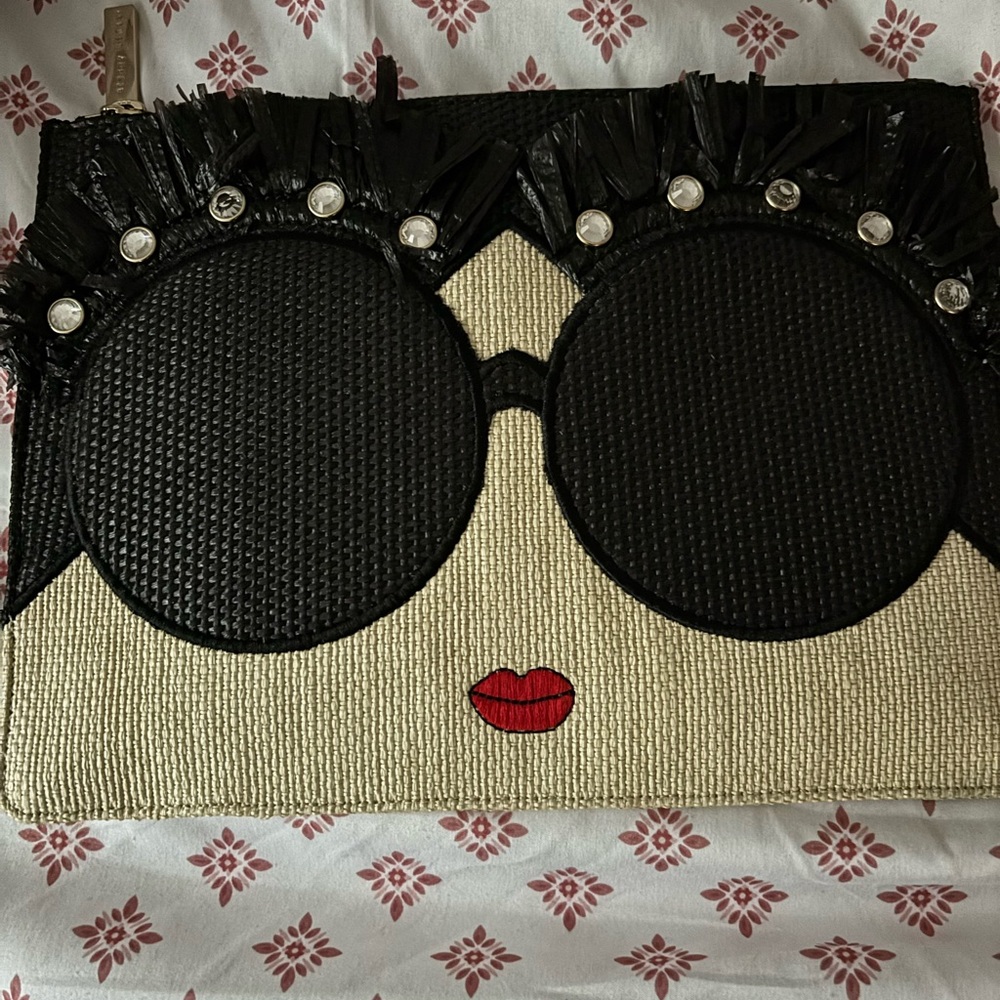 Chic Black and Cream Clutch